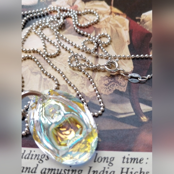 Silver Sterling Necklace with Pendant - Picture 11 of 11